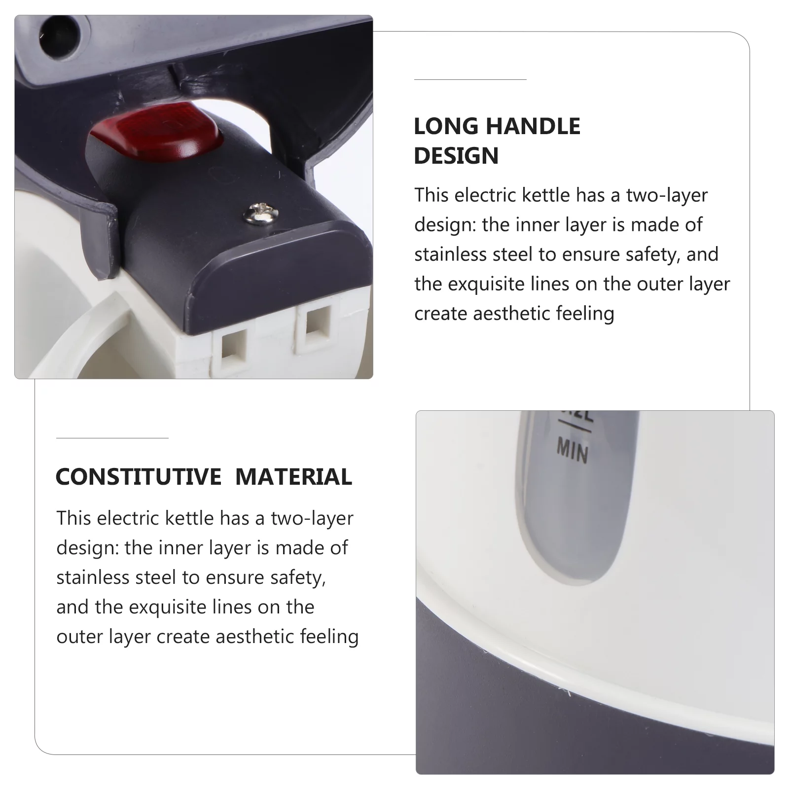 1Pc 12V 150W 1.0L Electric Water Kettle Car Tea Kettle Fast and Quite Boiling Auto Shut-off Protection