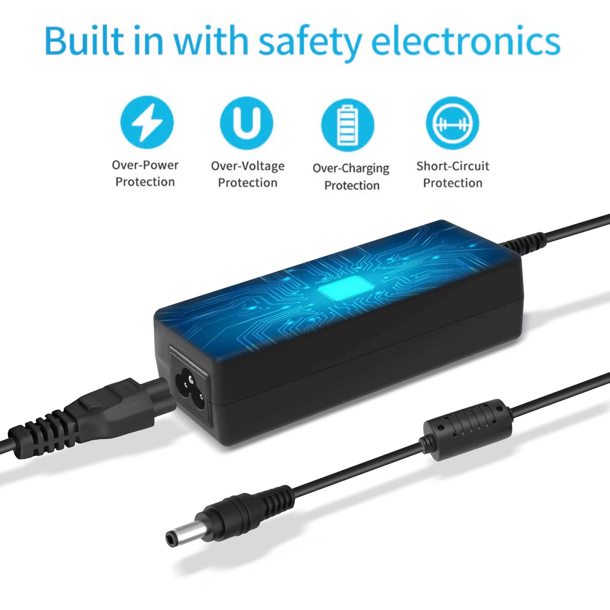 KONKIN BOO AC / DC Adapter Replacement For Delta Electronics Model: DPS-90GB A DPS-90GBA Switching Power Supply Cord Cable PS Charger Input: 100 - 240 VAC Worldwide Use Mains PSU