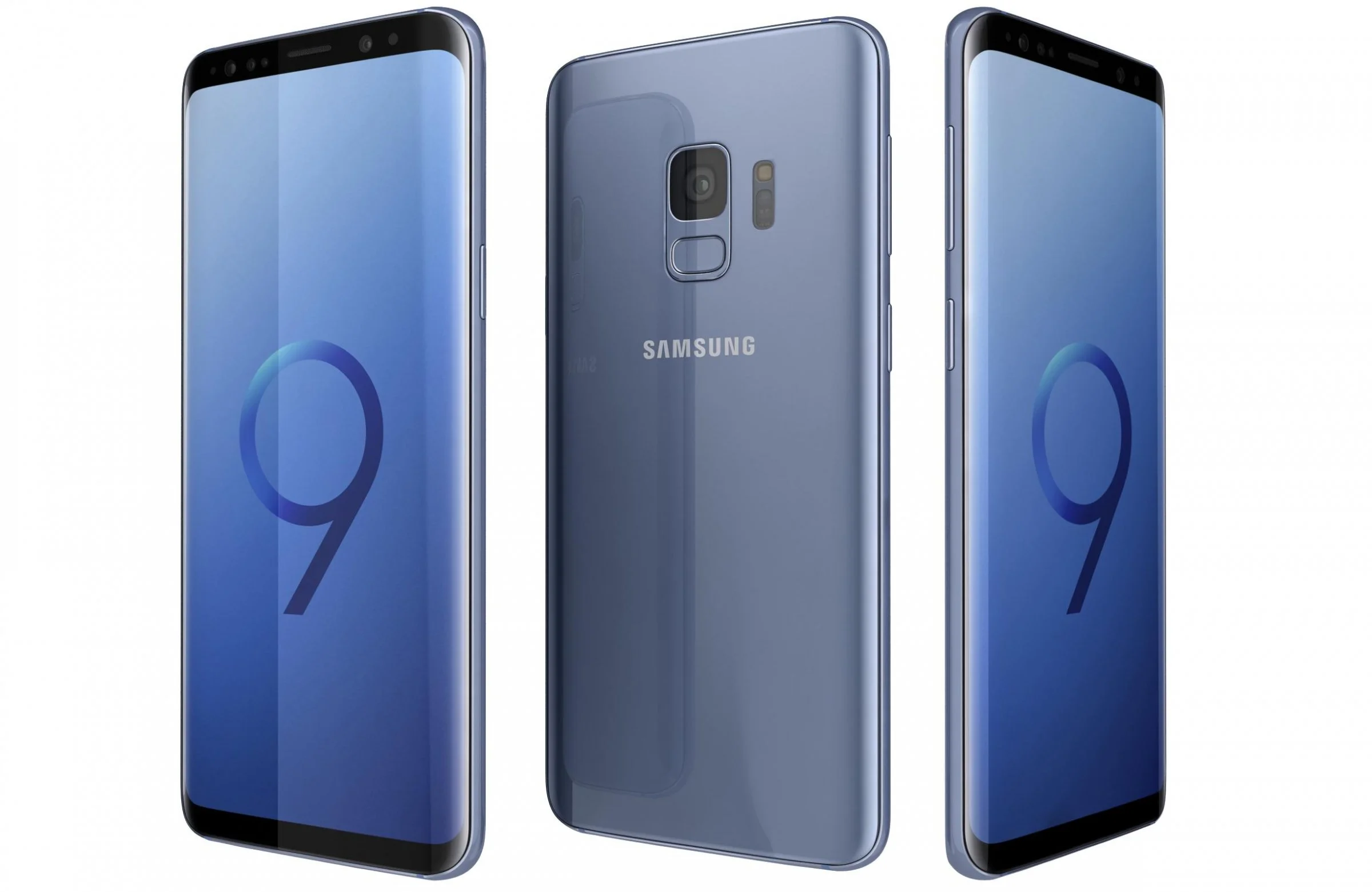 Pre-Owned SAMSUNG Galaxy S9 G960U 64GB, Coral Blue Fully Unlocked (LCD Shadow) (Good)