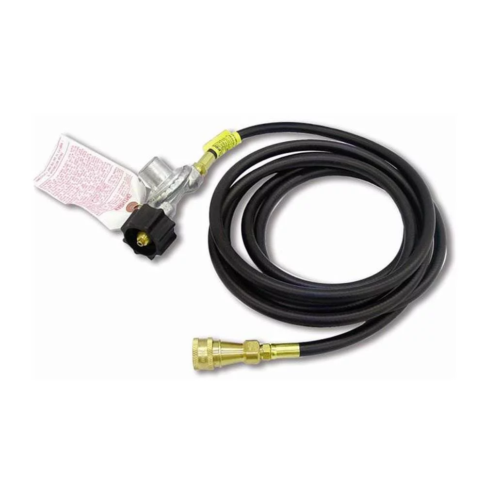 Mr Heater-F273702 12 ft Propane Hose Assembly with Swivel 1 in-20 Male Throwaway Cylinder Thread x Excess Flow Soft Rubber Nose P.O.L. with Handwheel