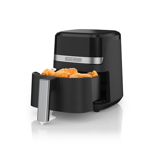 BLACK+DECKER Purifry 2QT Air Fryer, Crispy Deep Fried Taste without the Fat, Plus Bake, Dehydrate, and Keep Food Warm, Digital Touchscreen and Auto Shut-Off