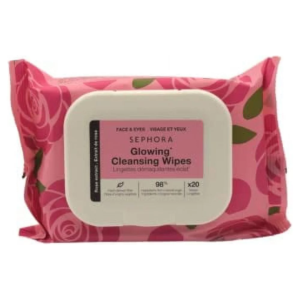 Sephora Collection Cleansing + Exfoliating Wipes Rose