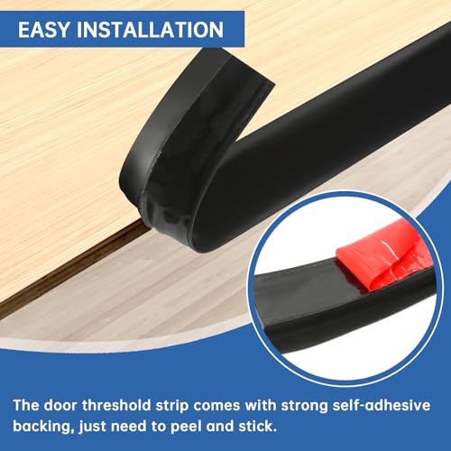 Vinyl Door Threshold Flooring Transition Strip Self Adhesive Carpet Edging Strip for Laminate Doorway Edge Threshold from 1/5