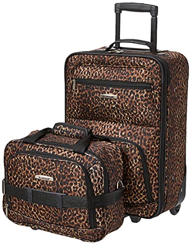 Rockland Fashion Expandable Softside Upright Luggage Set, Charcoal, 2-Piece (14/19)