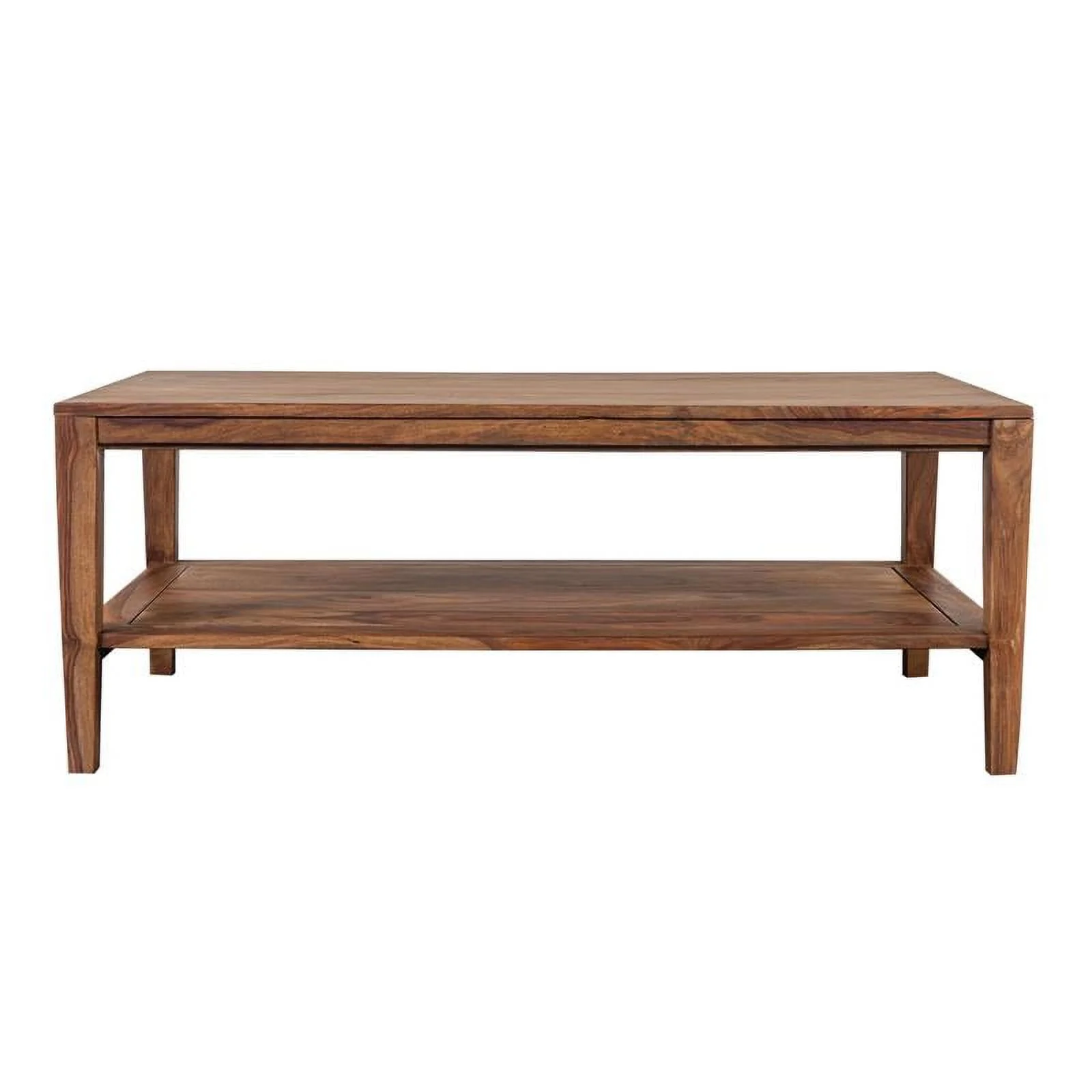 Hawthorne Collections Solid Sheesham Wood Coffee Table - Natural