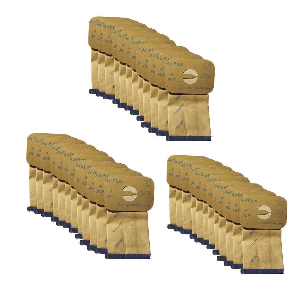 Electrolux Vaccum Bags For Metal canister Models L, E G, 1205, Super J, Golden J, Silverado, Diamond Jubilee, Grand Marquise, Marquise, Ultralux Epic 6000, 6000SR, & many other models XX (36 Bags)