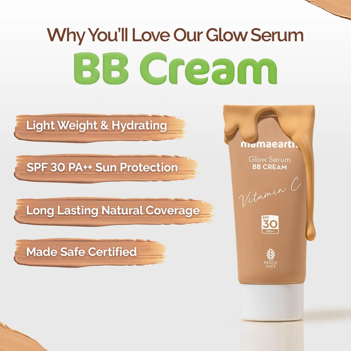 Mamaearth Glow Serum BB Cream with Vitamin C 25 g