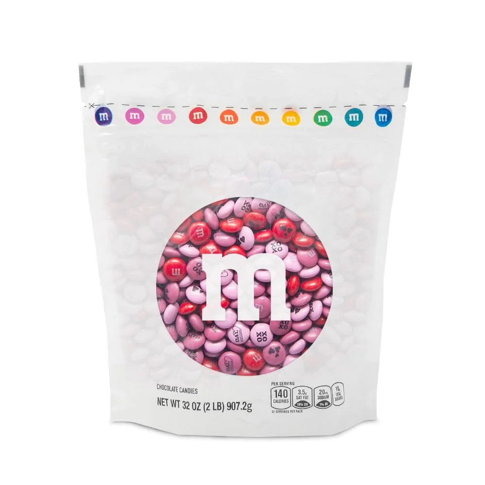 M&M’S Galentine’S Day Chocolate Candy, 2 Lbs, Celebrate Love With Your Galentine’S, Unique Gift For Friends, Singles, And Parties, Create Diy Party Favors