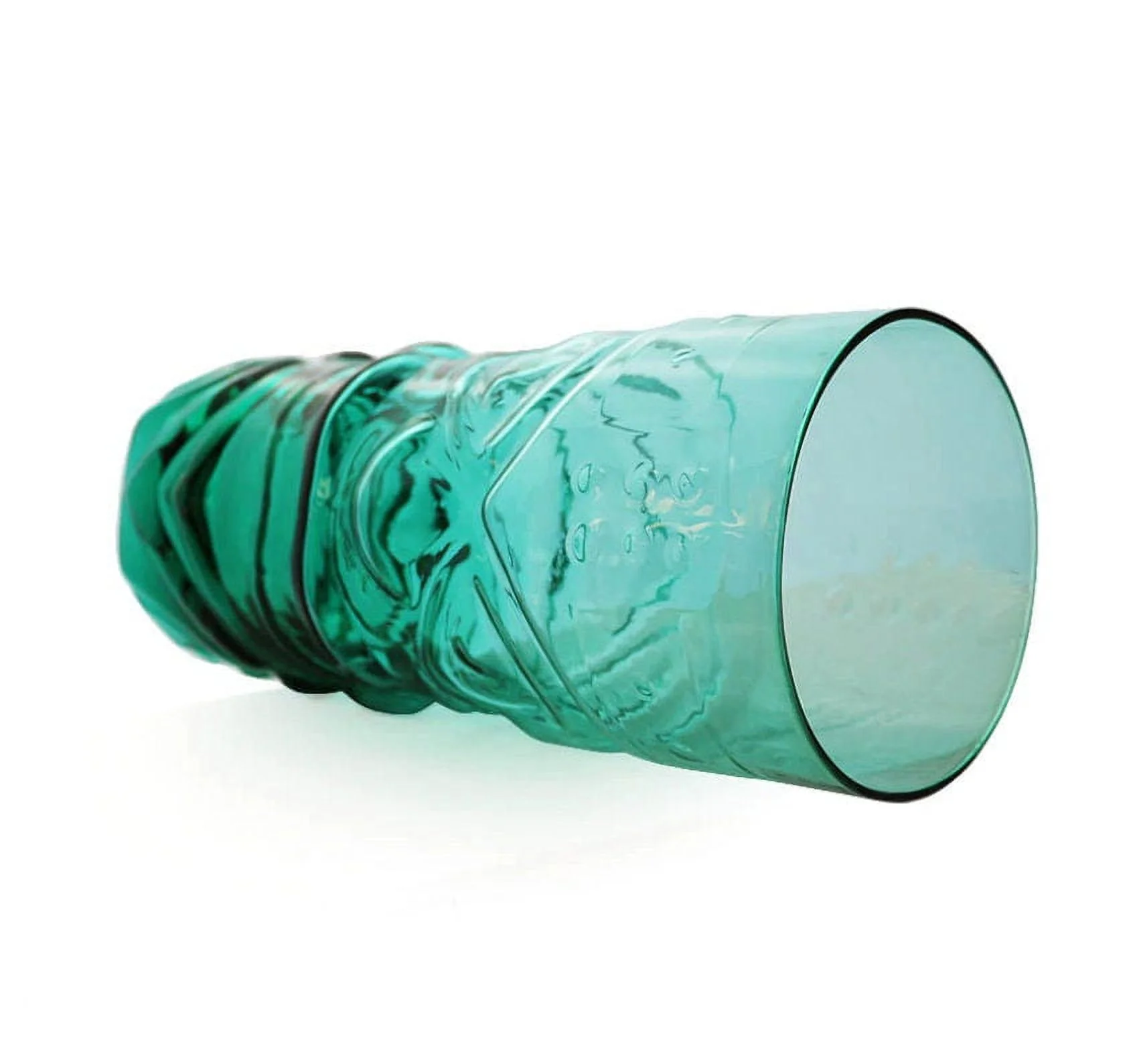 Blue Tropical Crystal Tiki Glasses (Set of 2)