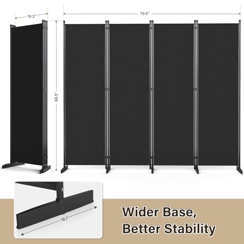 AKTOP Room Divider 4 Panel, 80
