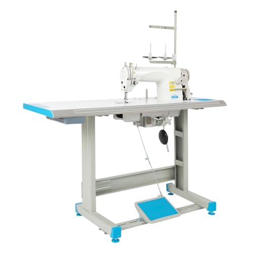 Heavy Duty Sewing Machine with Servo Motor, 550W Commercial Sewing Machine Electric Sewing Machine with 14 Needles,Industrial Sewing Machine for Commercial, Max. 3500 Stitches/min,Not Include Table