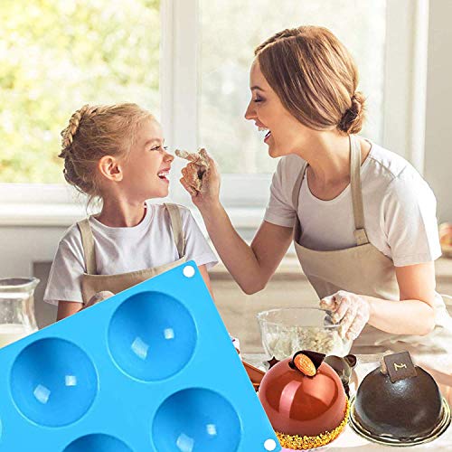 Hot Chocolate Bomb Mold Silicone Large Chocolate Sphere Mold Chocolate Ball Molds Silicone Hot Cocoa Bomb Molds 2.5