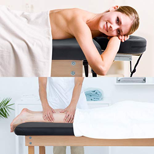 BestMassage Massage Table 28 Inches Wide Massage Bed Lash Bed Height and BackRest Adjustable Fixed Type Heavy Duty Spa Bed for Medical Recovery Professional Massage Family Physical Therapy