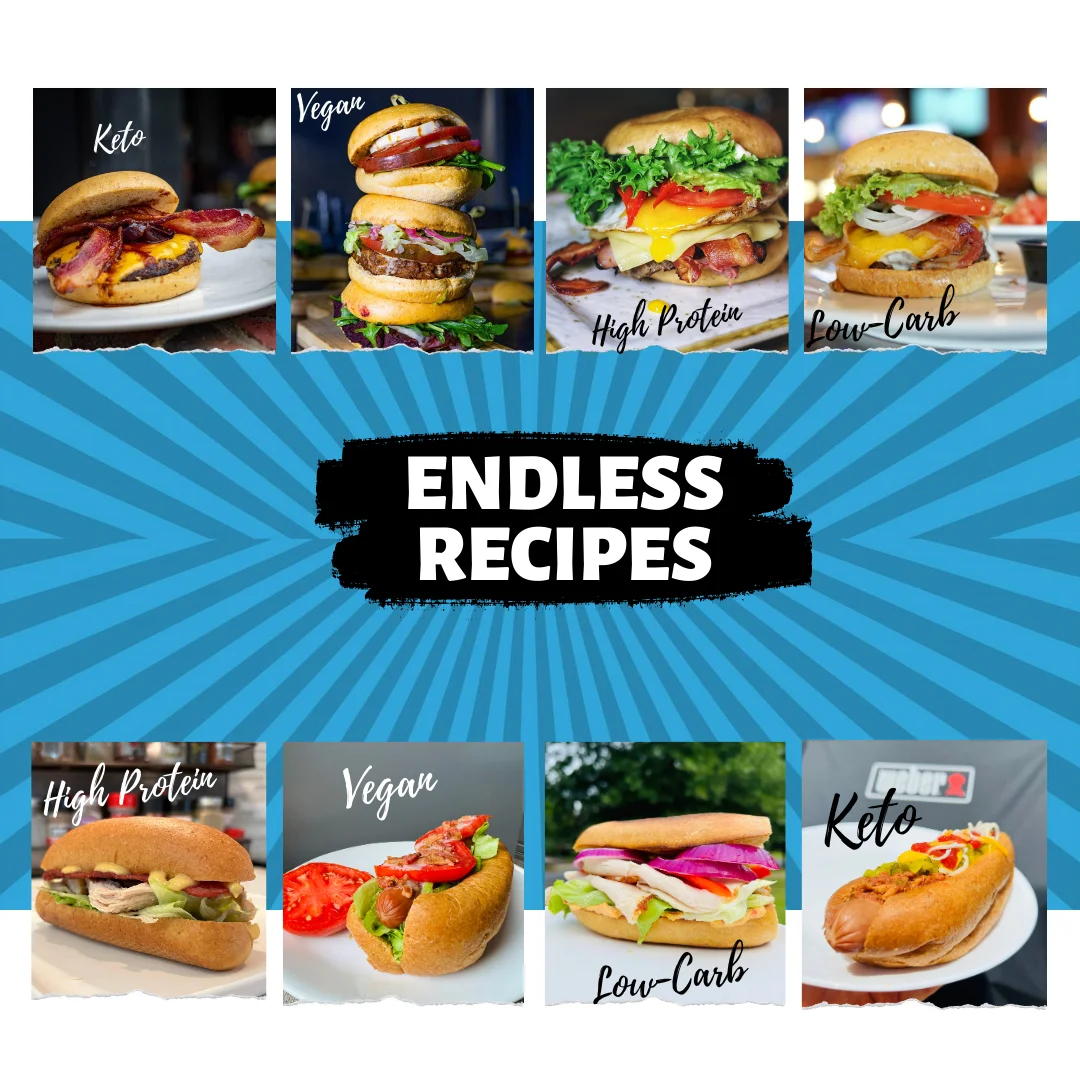 Combo Pack - 2 Bags of UnbelievaBuns + 2 Bag of Hot Dog Buns