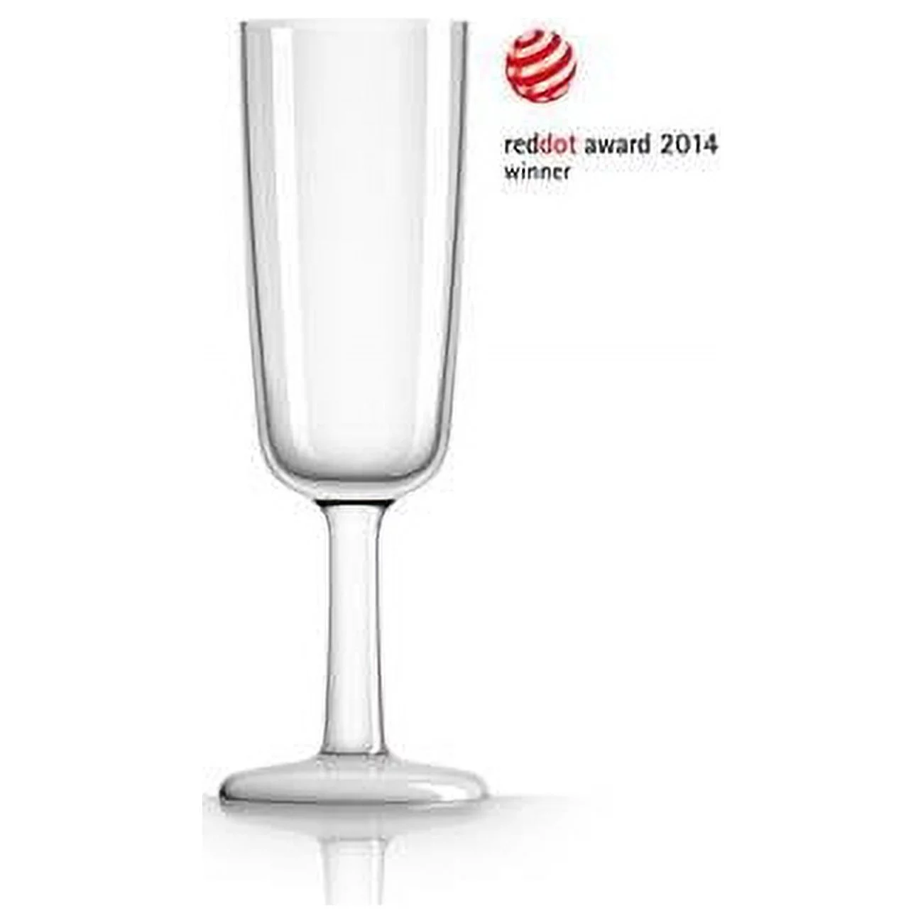 MARC NEWSON  Flute Glass - White Nonslip Base  - Pack of 4