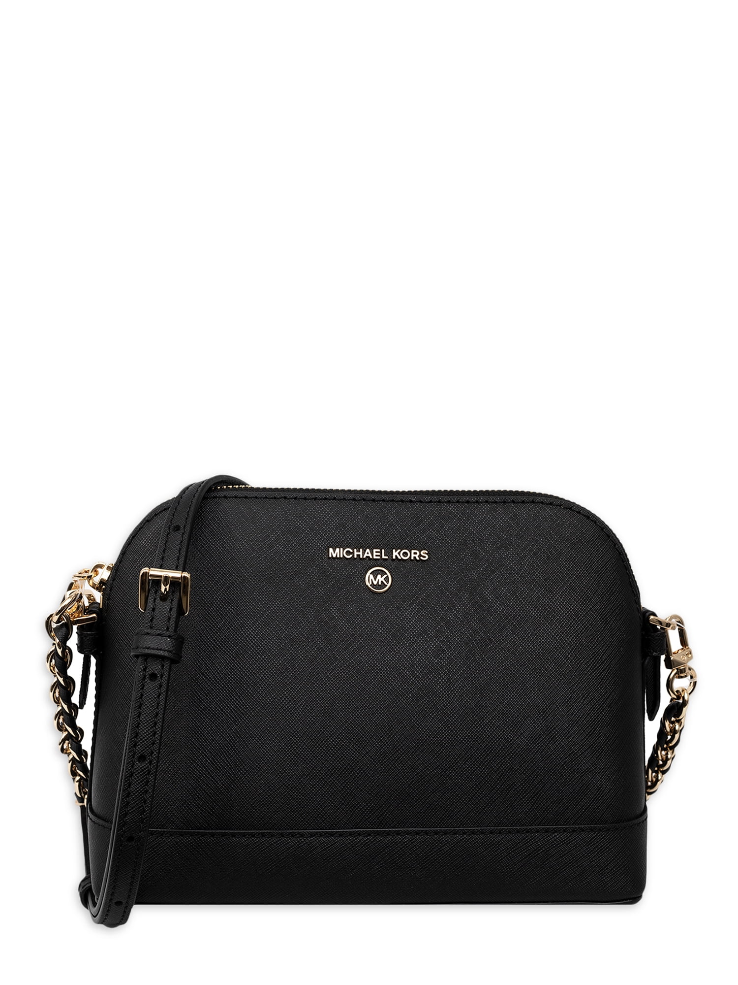 Michael Kors Women's Large Saffiano Leather Dome Crossbody Bag - Black