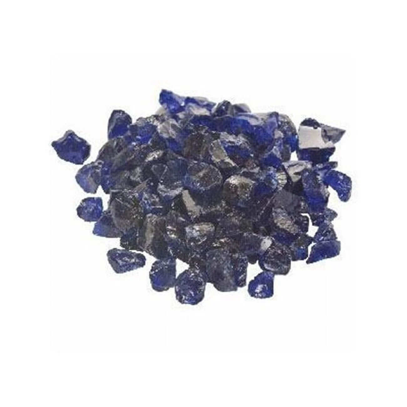 0.5-0.75 in. Fire Glass, Dark Blue