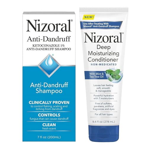 Nizoral Anti-Dandruff Shampoo, 7 Oz + Deep Moisturizing Conditioner, 9.4 Oz Bundle
