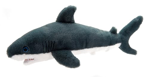 The Petting Zoo Mako Shark Stuffed Animal Plushie, Gifts for Kids, Earth Keeperz Sealife Animals, Zoologee Grey Mako Shark Plush Toy, 21 inches