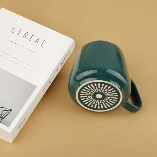 BESTINNKITS Smart Coffee Cup Warmer Set, Auto On/Off Gravity-induction Mug Office Desk Use, Candle Wax Cup Warmer Heating Plate (Up To 131F/55C), 14oz