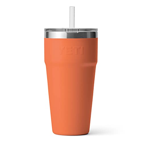YETI Rambler 26 oz Straw Cup, Vacuum Insulated, Stainless Steel with Straw Lid