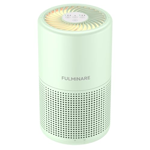 Air Purifiers for Bedroom, FULMINARE H13 True HEPA Air Filter, Quiet Air Cleaner With Night Light,Portable Small Air Purifier for Home, Office, Living Room