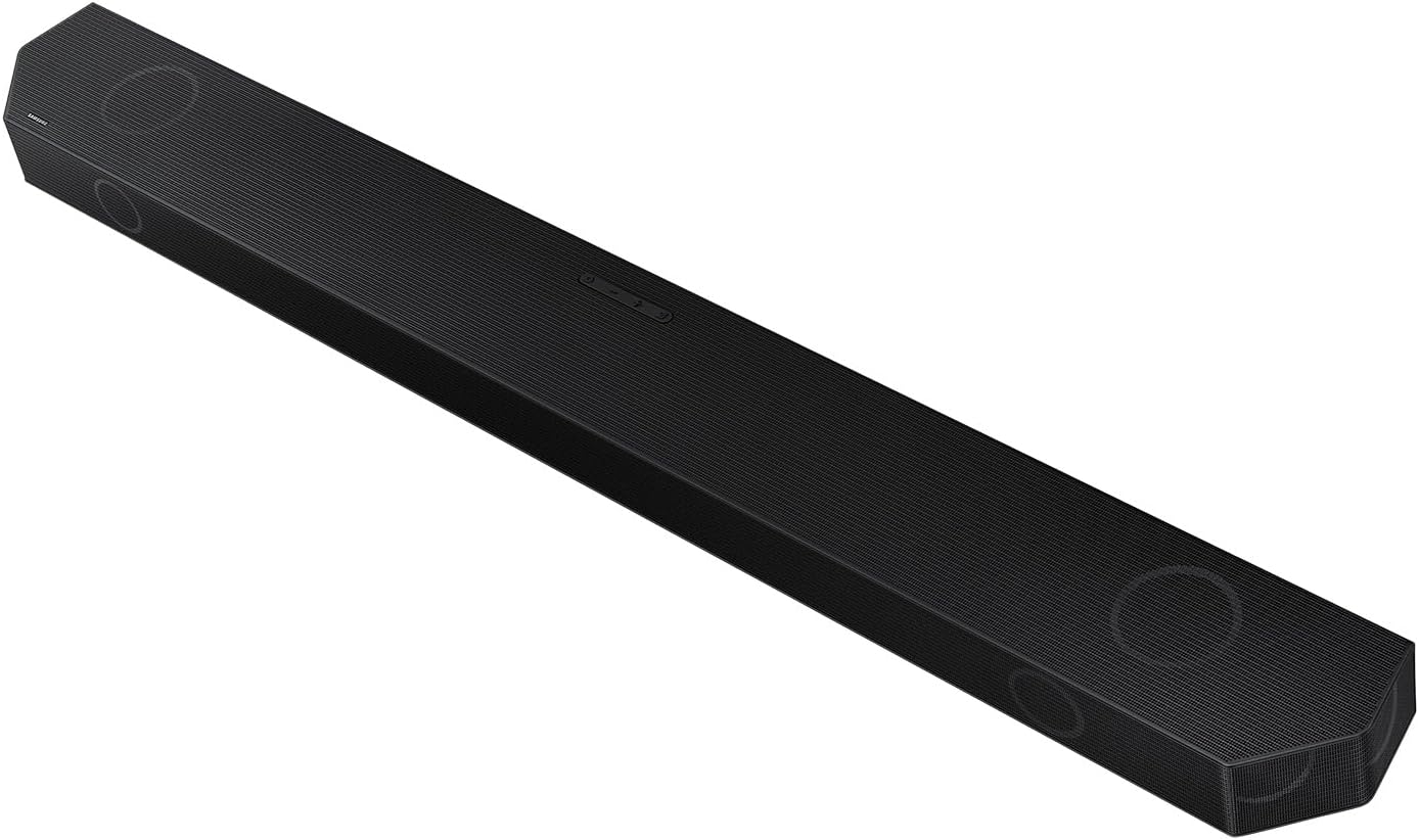 SAMSUNG Q990D 11.1.4ch Soundbar w/Rear Speaker, Wireless Dolby Atmos Audio, Q-Symphony, SpaceFit Sound Pro, Adaptive Sound HW-Q990D/ZA (2024 Model) Bundle with CPS 1 YR Enhanced Protection Pack
