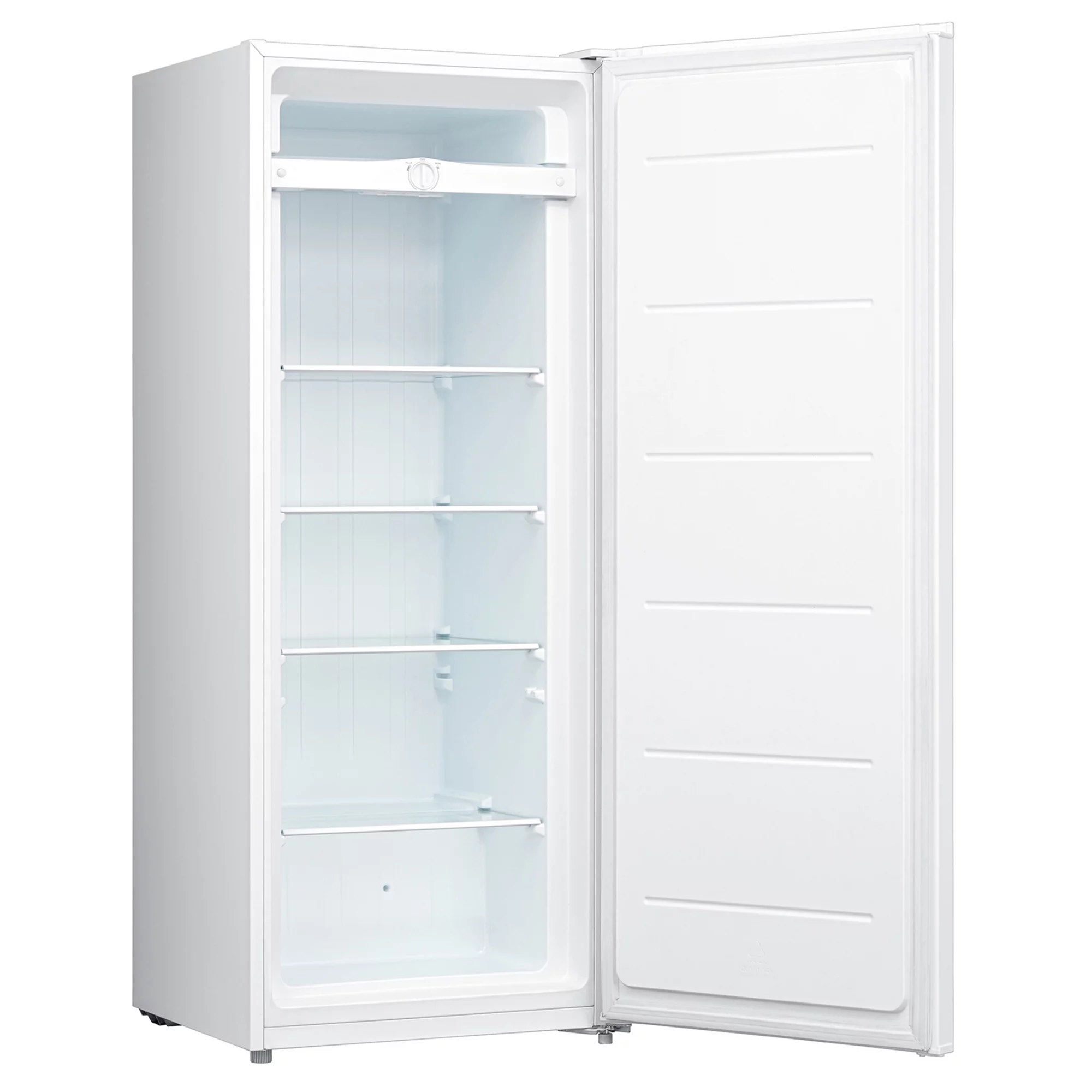 Koolatron Garage-Ready Upright Freezer, 7.0 cu ft (198L), White, Low-Frost, Space-Saving Flat Back