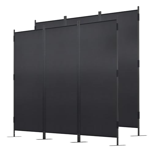JAXPETY Room Divider Panel 6Ft Privacy Screen Wall Dividers for Room Separation Flexible Partition Folding Portable Room Partition for Office 88