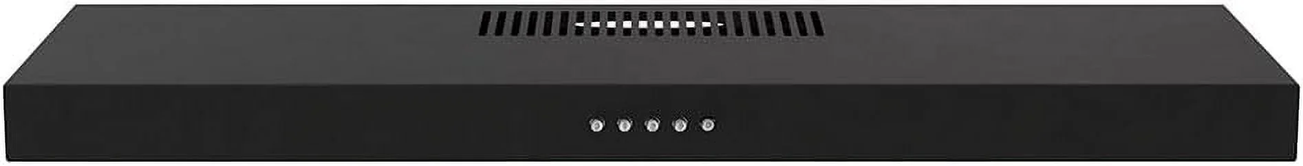 Streamline 30 in. Castellaro Ductless Undermount Range Hood in Grit Black with Mesh Filters, Push Button Control, LED Light