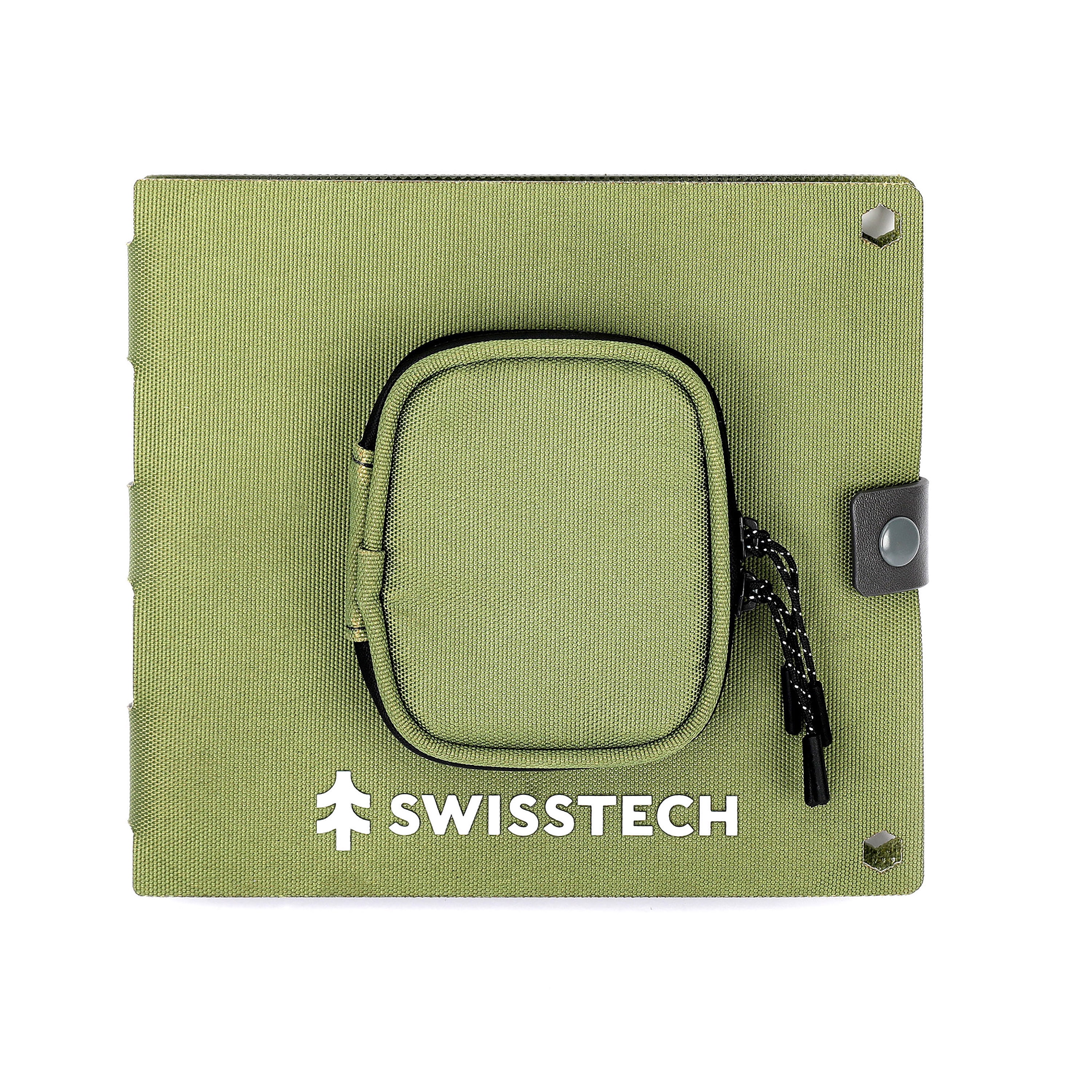 Swiss Tech 10W Foldable Solar Panel, USB-A and USB-C, Phone Charger, Waterproof, Emergency, Solar Panel Only