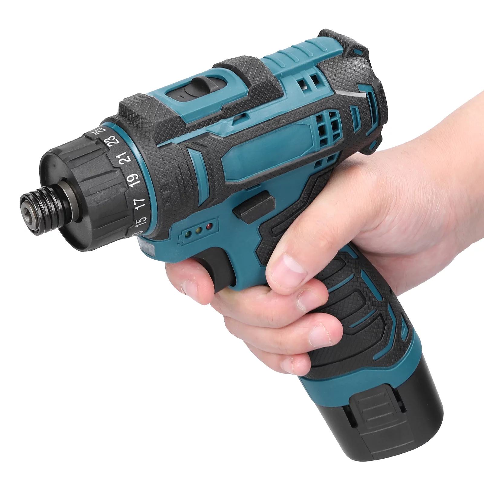 12 V Screwdriver Torque Adjustable 2 Speed Control Modes Multifunctional Repairing Tool Kit Brush Motor Electric Screw Driver for Mobilephones Computers Home Appliances