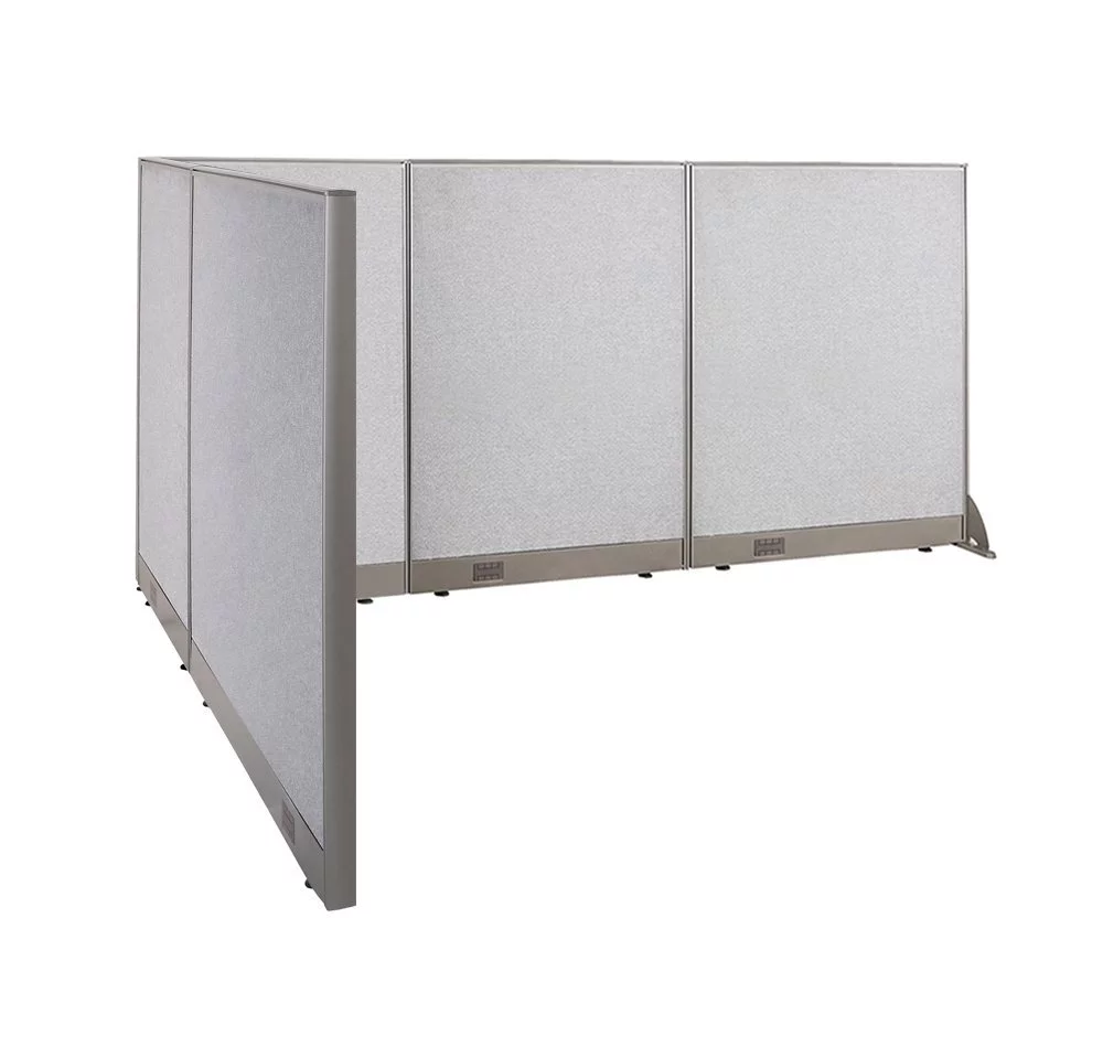 GOF L-Shaped Freestanding Office Partition 78D x 102W x 48H / Office, Room Divider