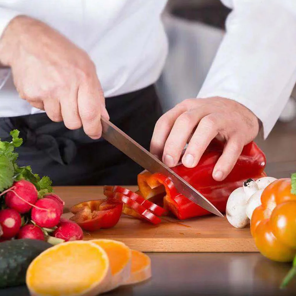 Homgeek Kitchen Knife Set, Professional German High Carbon Kitchen Knives, 2 Piece Stainless Steel Sharp Blades with Gift Box, Ergonomic Handle Include Chef Knife & Santoku Knife