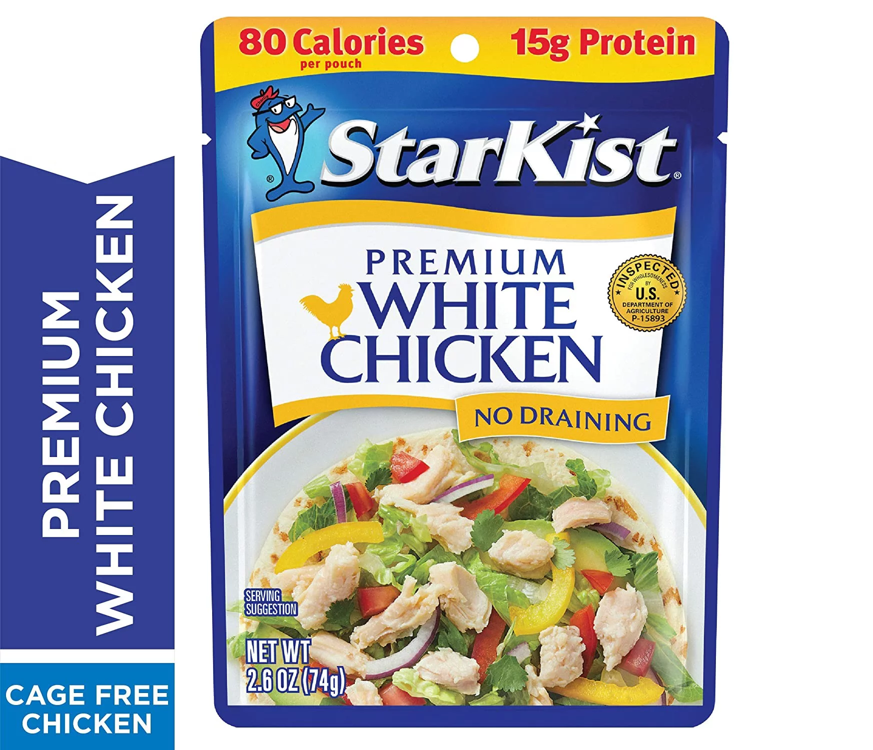 StarKist Premium White Chicken - 2.6 oz Pouch ( Pack of 6 )