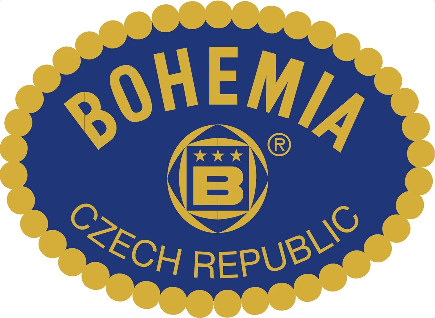 Czech Bohemian Crystal Glass Vase 12''-Height Vintage Design ''Miranda'' Centerpiece Flower Vase Home Decor For Wedding Birthday Housewarming Anniversary