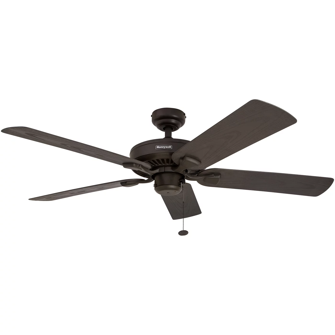 Honeywell Belmar 52" Bronze Indoor/Outdoor Ceiling Fan with 5 Blades, Pull Chains & Reverse Airflow