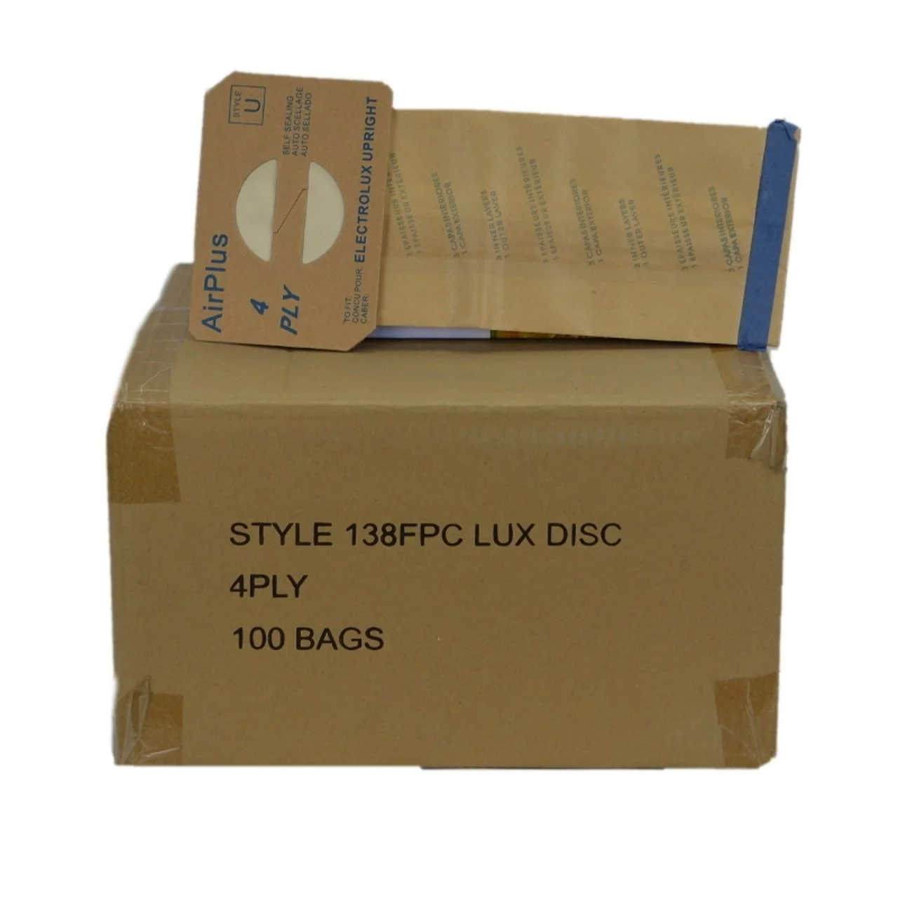 Generic Electrolux Discovery Upright Type U Bags 100 in Box Part 138FPC