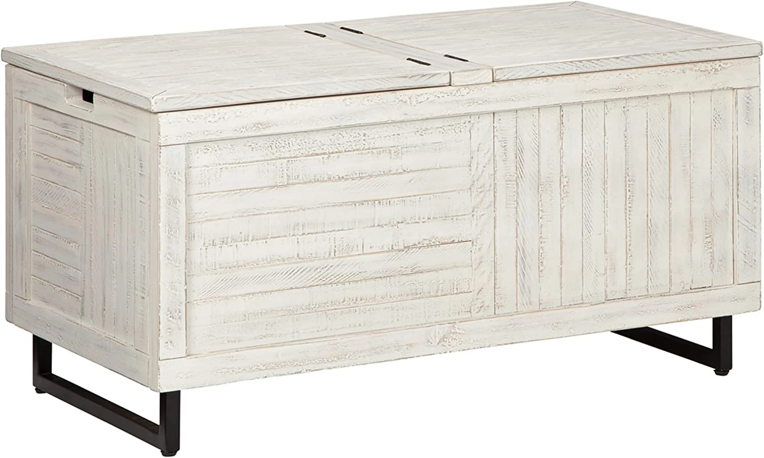 Coltport Storage Trunk or Coffee Table, Distressed White