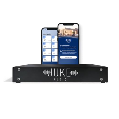 Juke-8: 8 Zone Multi-Room Amplifier | Stream Wirelessly via Airplay 2, Spotify Connect, Bluetooth, DLNA | App Controlled Audio System