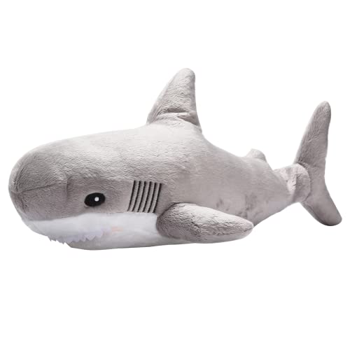 Shark Stuffed Animal, Large Blahaj Shark Plushie with 6 Under The Sea Mini Stuffed Toys - Multicolor Plushies with Storage Space for Other Toys - Megalodon Stuffed Sharks