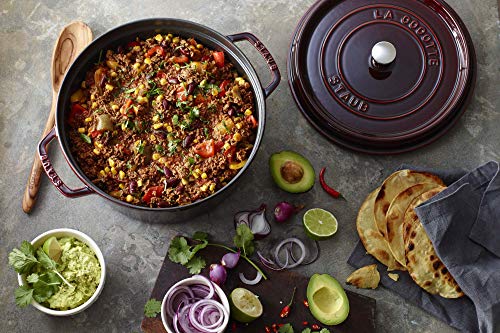 Staub 5.5 Quart Round Cocotte, Basil