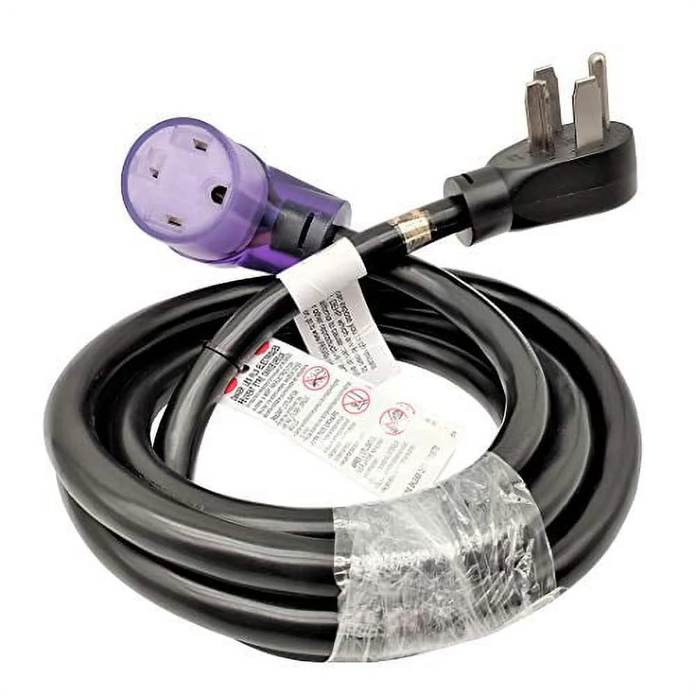 Parkworld 886467 Dryer 4 Prong 30A Extension Cord NEMA 14-30P to 14-30R with Lighted, 30A, 250V, 7500W (10 Feet)