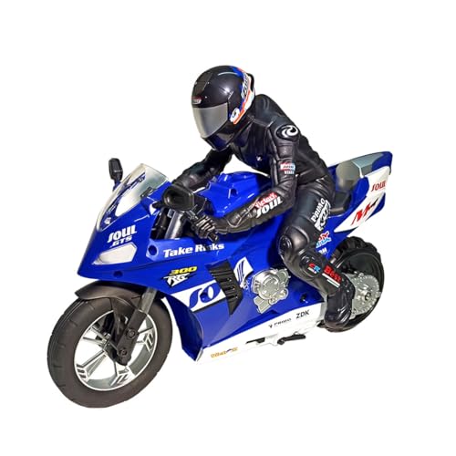 Remote Control Motor, 1/6 Scale 2.4GHz RC Dual-Motor Electric Two-Wheel Self-Balancing Motorcycle Model with Six-Axis Gyroscope, (RTR Version/Red)