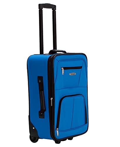 Rockland Fashion Expandable Softside Upright Luggage Set, Charcoal, 2-Piece (14/19)