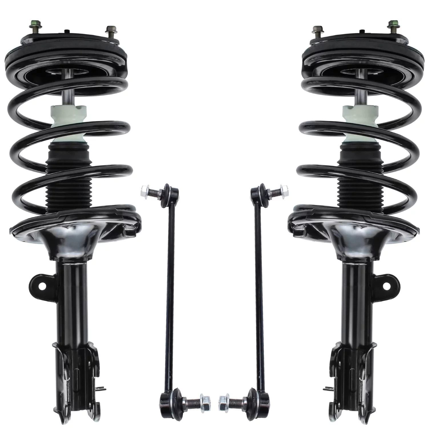 Detroit Axle - Front Struts Sway Bars Replacement for 2007 2008 2009 Hyundai Santa Fe Auto Trans