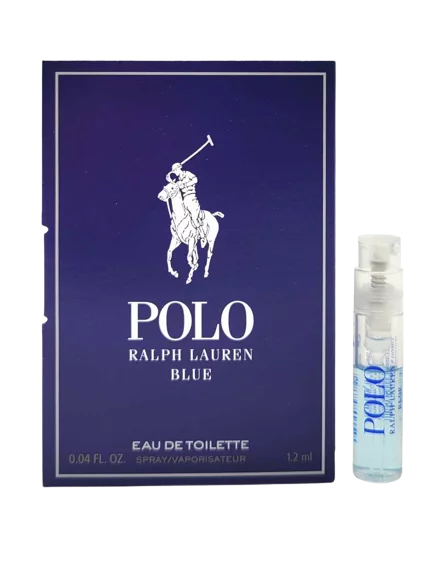 Polo Blue by Ralph Lauren for Men 0.04 oz Eau de Toilette Vial Spray - Pack of 12