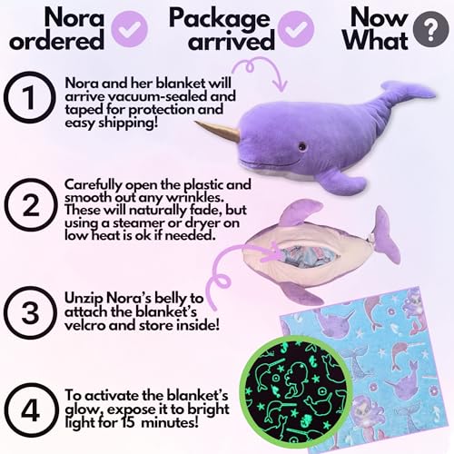 Shark Stuffed Animal with Blanket Inside: 3-in-1 Pillow, Blanket, and Friend - Lovable 29