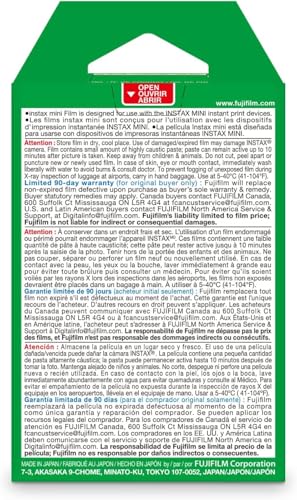 Fujifilm Instax Mini Link 2 Instant Smartphone Printer (Clay White) and Fujifilm Instax Mini Twin Film Pack (40 Exposures) Bundle