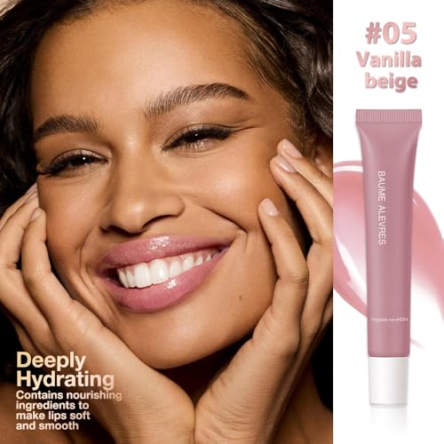 4 PCS Summer Special Lip Butter Balm – Ultra-Hydrating Lip Care with Shea Butter & Olive Oil, Soothes Dry Lips with Natural Tint & Gloss Effect, Lip Plumper Moisture & Light Lip Stain Finish